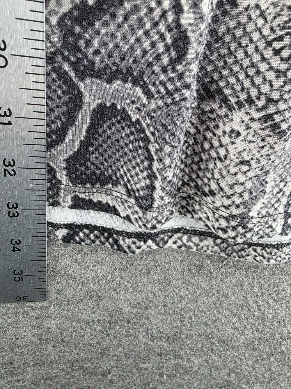 Michael Kors Dress Womens XL Gray T-Shirt Dress Hooded Snake Print Jersey Casual